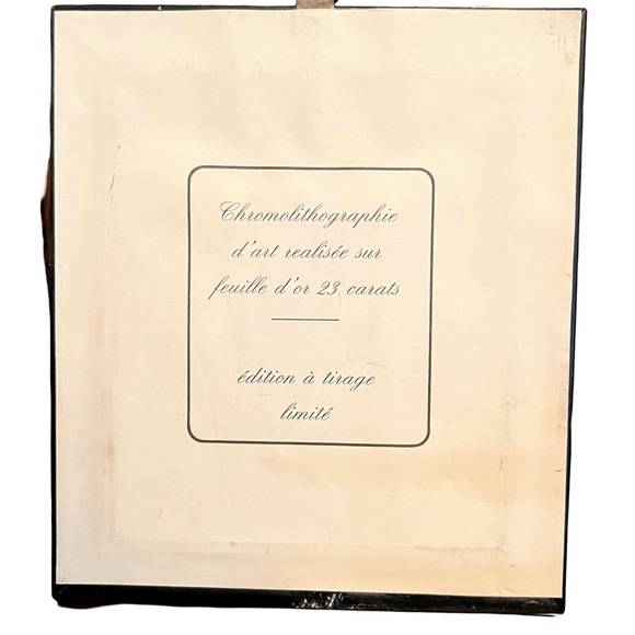 Claude Monet chromolithography gold 23 carats, limited edition - Picture 4 of 4